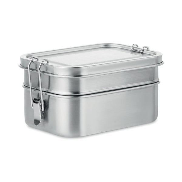 Dubbele RVS lunchbox 1200 ml, 2 lagen
