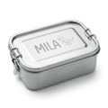 Volledig gepersonaliseerde RVS lunchbox met eigen gravering